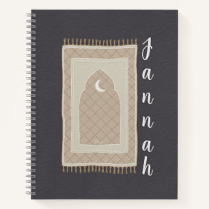 Jannah gebedsmat geïnspireerd notitieboek