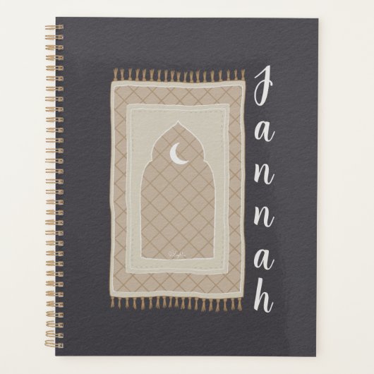 Jannah gebedsmat geïnspireerd planner (Voorkant)
