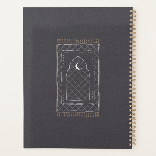 Jannah gebedsmat geïnspireerd planner (Achterkant)