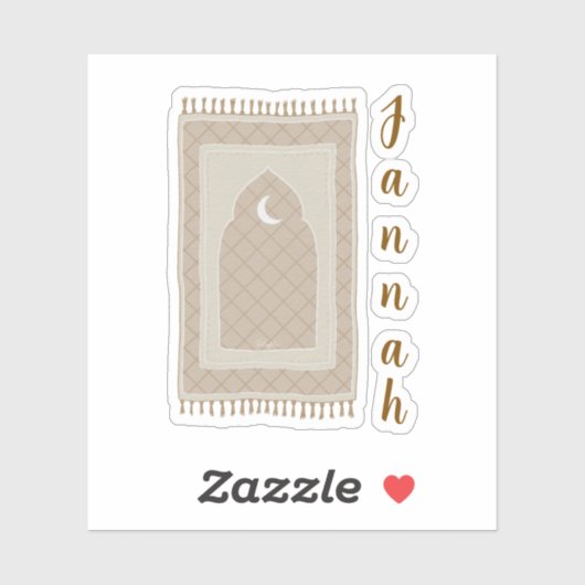 Jannah gebedsmat geïnspireerd sticker (Vel)