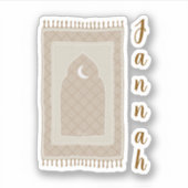 Jannah gebedsmat geïnspireerd sticker (Voorkant)