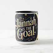 Jannah is the Goal to Paradise | Vibrant Islam Mug Mok (Midden)