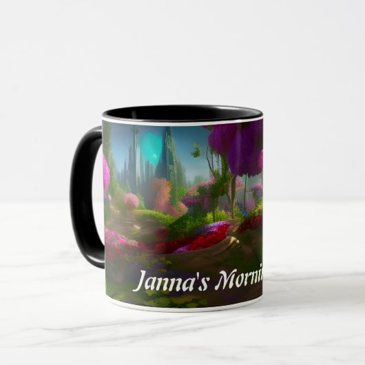 Janna's Morning Tea Gepersonaliseerd  Mok (Voorkant links)