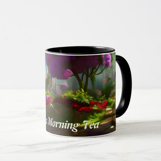 Janna's Morning Tea Gepersonaliseerd Mok (Voorkant rechts)