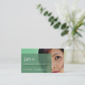 Jan's Face [groene] Visitekaartjes (Staand voorkant)