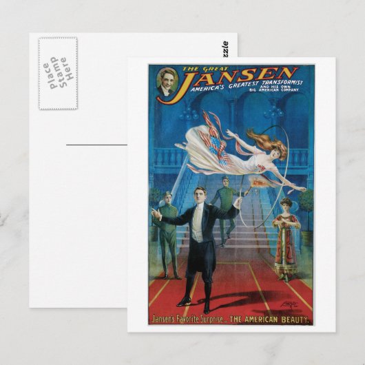 Jansen ~ De Grote  Magische Wet Briefkaart (Voorkant / Achterkant)