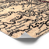 Jansson/ Visscher kaart Poster (Hoek)