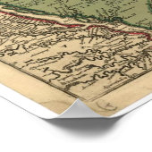 Jansson Visscher Map Poster (Hoek)