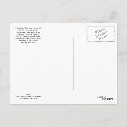 Jantje Briefkaart (Achterkant)