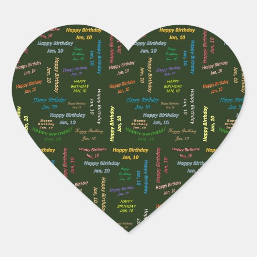 Januari, 10 Sticker op zondag (Voorkant)