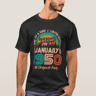 Januari 1950 Geweldige sinds januari 1950 T-shirt