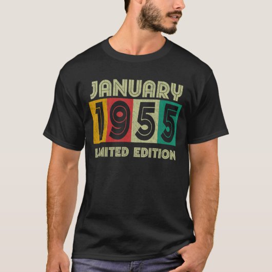 Januari 1955 Uitstekende retrofit - overbruggingsk T-shirt (Voorkant)