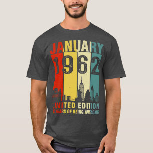 Januari 1962 beperkte Uitgave 60 jaar van zijn ont T-shirt