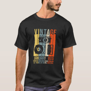 Januari 1970 52 jaar oud 1970 Birthday Gift T-shirt