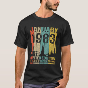 Januari 1983 beperkte Uitgave 39 jaar van zijn ont T-shirt