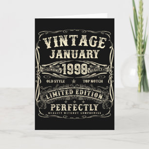 Januari 1998 28ste verjaardag voor mannen 28 jaar kaart