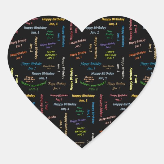 Januari, 1 Sticker van de Dag (Voorkant)