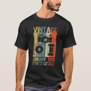 Januari 2000 T 20 jaar oud 2000 Birthday Gift T-shirt