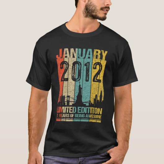 Januari 2012 11 jaar na amesom t-shirt (Voorkant)