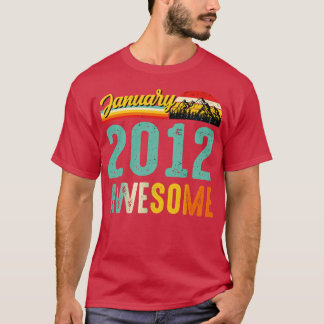 Januari 2012 Verjaardagscadeau Shirt Vintage Janua