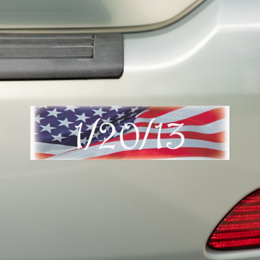 januari 2013 bumpersticker (Op auto)