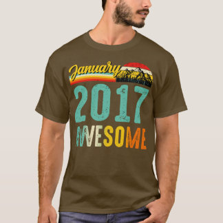 Januari 2017 Verjaardagscadeau Shirt Vintage Janua