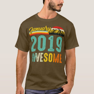 Januari 2019 Verjaardagscadeau Shirt Vintage Janua