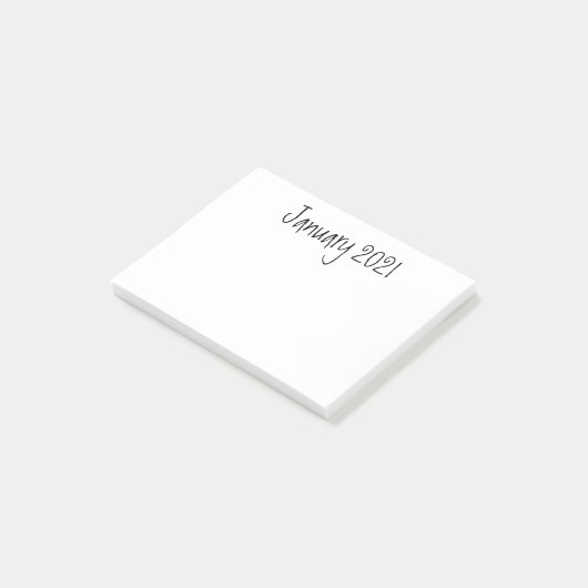 Januari 2021, Gelukkig Nieuwjaar, Post it notes (Schuin)