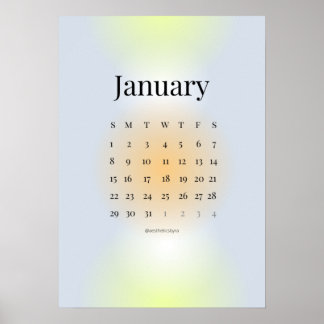 Januari 2023 Agenda Poster