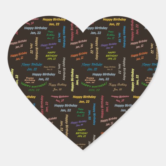 Januari, 22 Sticker op zondag (Voorkant)