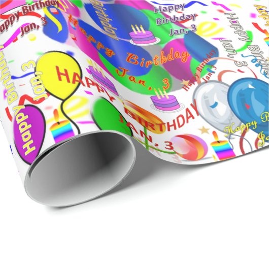 Januari, 3 de Papier van de Korte Wrapping van de  (Rol Hoek)