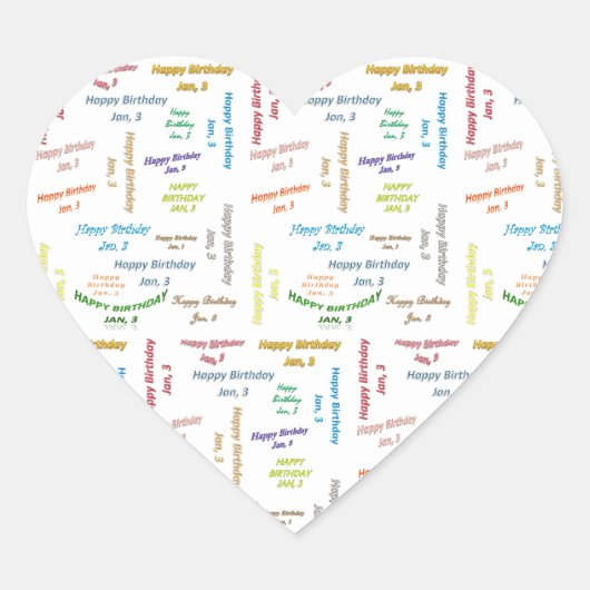 Januari, 3 Sticker van de Dag (Voorkant)