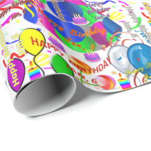 Januari, 6 Vervaldag cadeaupapier