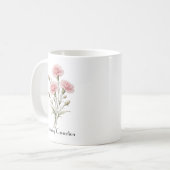 Januari Anjer Bloemen Koffiemok (Voorkant links)