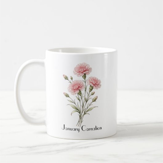 Januari Anjer Bloemen Koffiemok (Links)