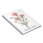 Januari Anjer Bloemen Notitieboek (Rechterzijde)