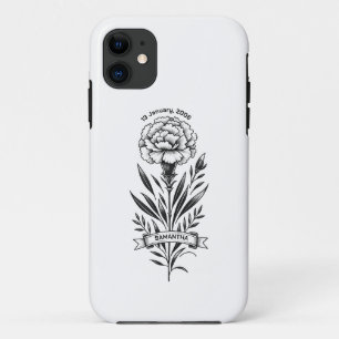 Januari Anjer Tattoo iPhone Case Verjaardagscadeau