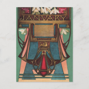 Januari - Aquarius Briefkaart