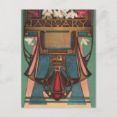 Januari - Aquarius Briefkaart (Voorkant)