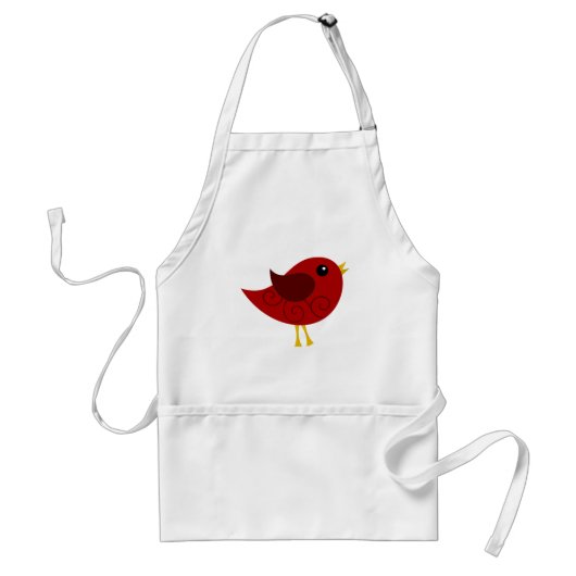 Januari Birthstone Bird Standaard Schort (Voorkant)
