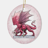 Januari Birthstone Dragon - Garnet Ornament (Links)
