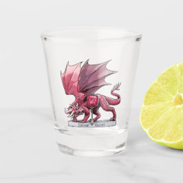 Januari Birthstone Dragon - Garnet Shot Glas