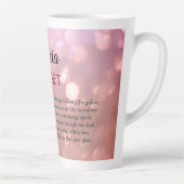 Januari Birthstone Garnet  Latte Mok (Rechts)