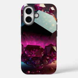 Januari Birthstone Granaat Glow Fantasy Crystal iPhone 16 Hoesje