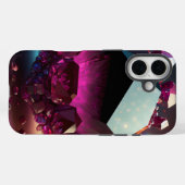 Januari Birthstone Granaat Glow Fantasy Crystal Case-Mate iPhone Case (Achterkant (horizontaal))