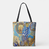 Januari Blauw door het kijkglas Tote Bag (Achterkant)