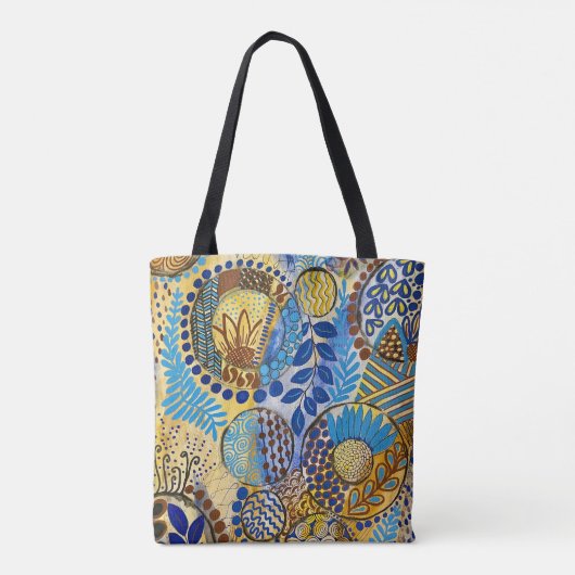 Januari Blauw door het kijkglas Tote Bag (Achterkant)