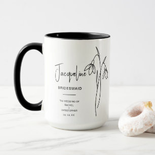 Januari bruidsmeisje Snow Drop Birth Flower Mok