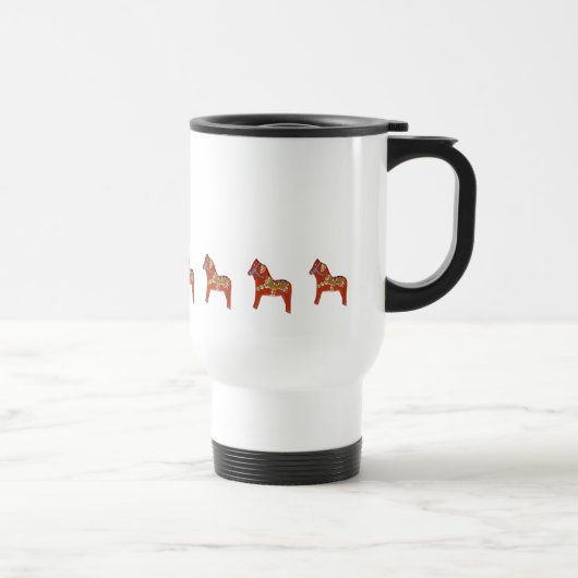 Januari Dala Horse Travel Mug Reisbeker (Rechts)
