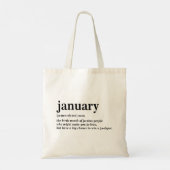 Januari Definitie Tote Bag (Achterkant)